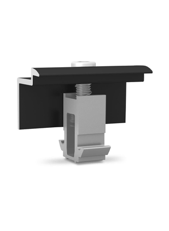 Zacisk końcowy DomeClamp 30-50 mm, anodowany na czarno